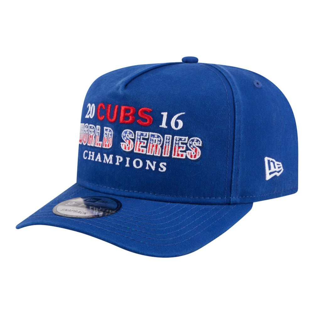 Chicago Cubs New Era 2016 World Series Champions Historic 9FIFTY A-Frame Snapback Hat - Royal - New Era Online