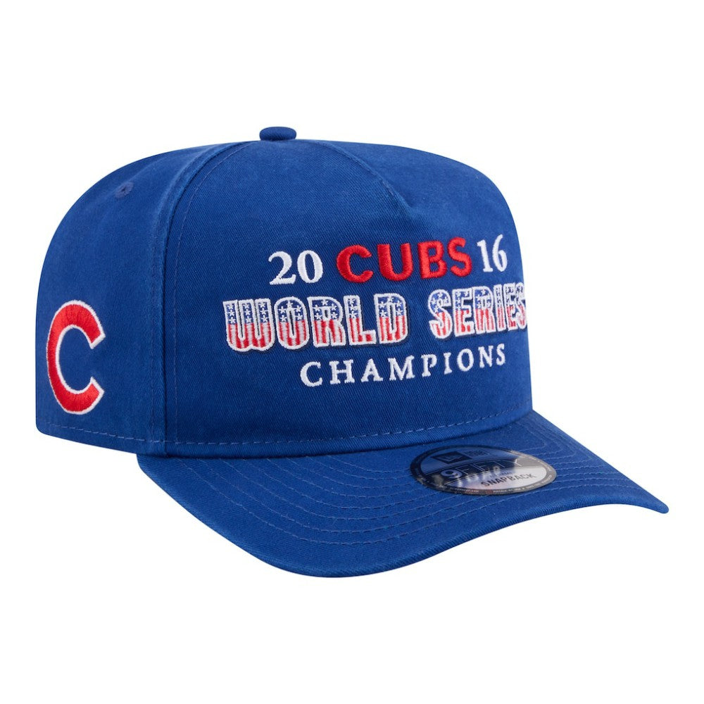 Chicago Cubs New Era 2016 World Series Champions Historic 9FIFTY A-Frame Snapback Hat - Royal - New Era Online