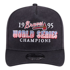 Atlanta Braves New Era 1995 World Series Champions Historic 9FIFTY A-Frame Snapback Hat - Navy - New Era Online