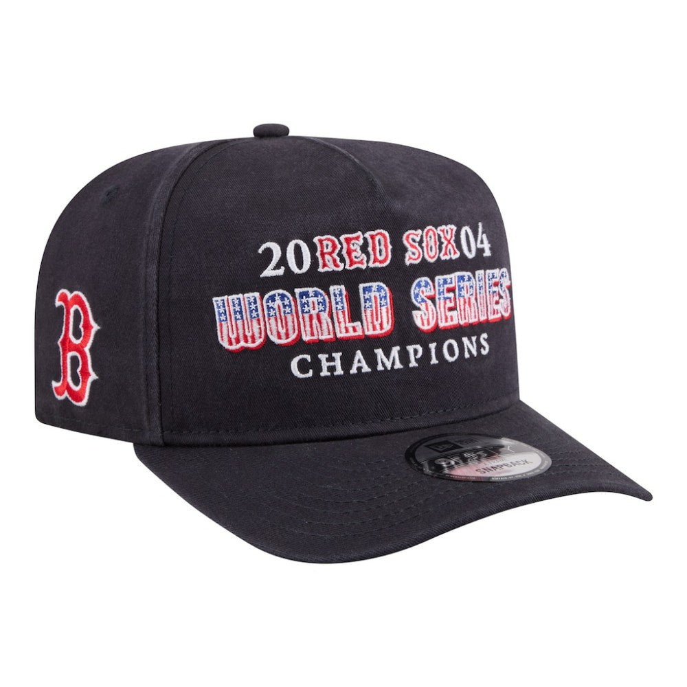 Boston Red Sox New Era 2004 World Series Champions Historic 9FIFTY A-Frame Snapback Hat - Navy - New Era Online