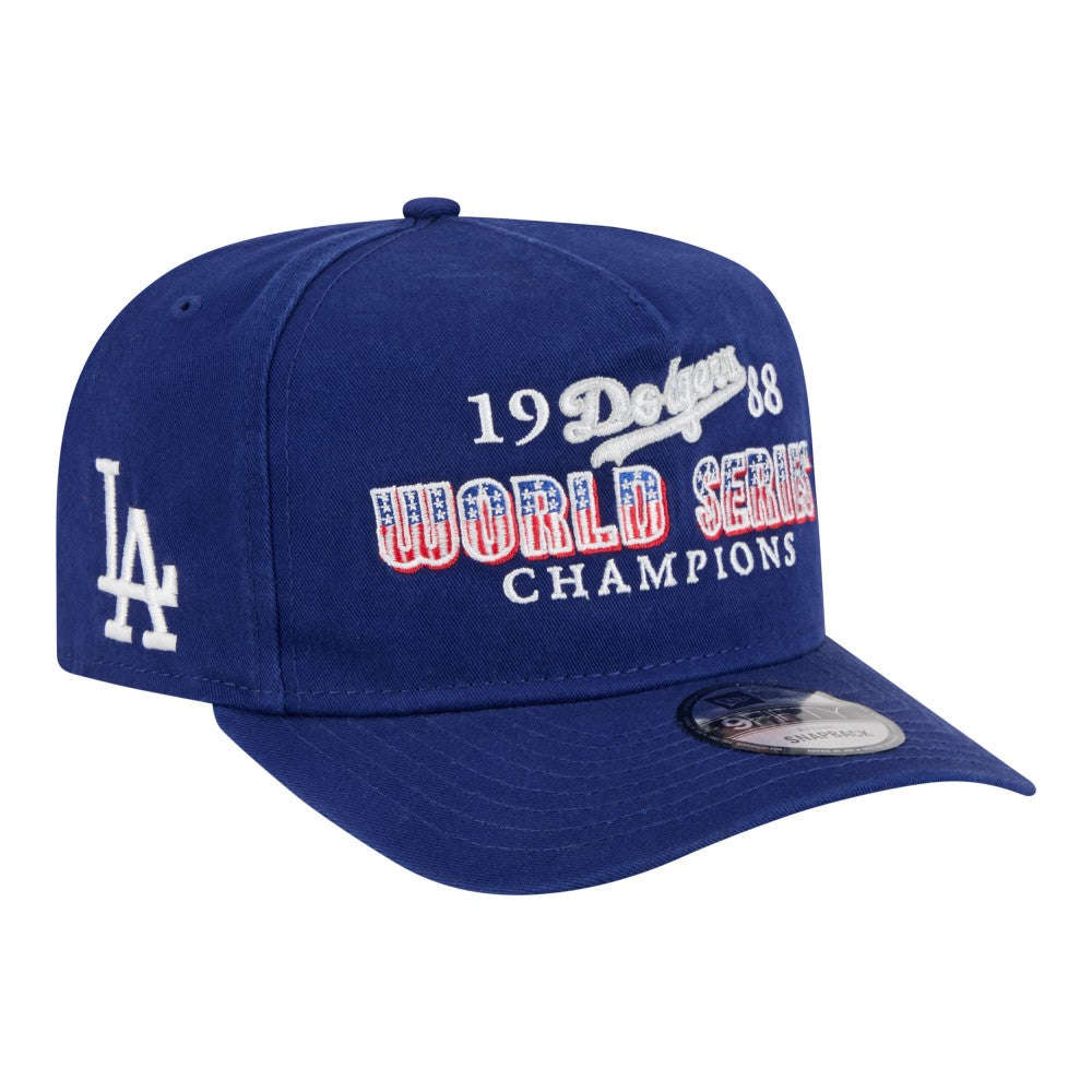 Los Angeles Dodgers New Era 1988 World Series Champions Throwback 9FIFTY A-Frame Snapback Hat - Royal - New Era Lifestyle