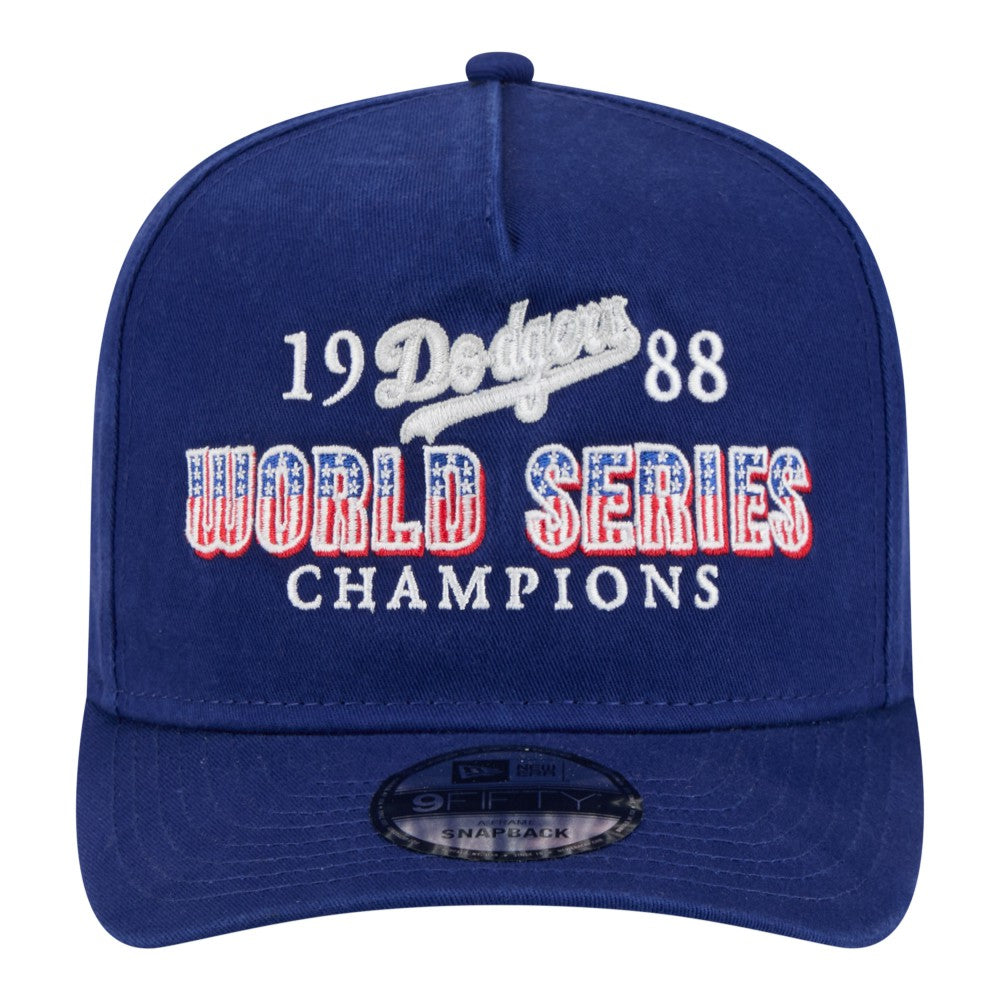 Los Angeles Dodgers New Era 1988 World Series Champions Throwback 9FIFTY A-Frame Snapback Hat - Royal - New Era Lifestyle