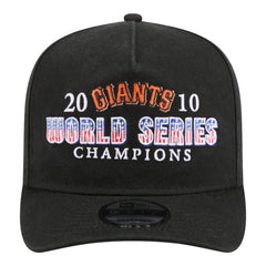 San Francisco Giants New Era 2010 World Series Champions Historic 9FIFTY A-Frame Snapback Hat - Black - New Era Discount