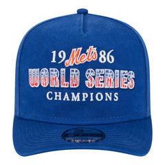 New York Mets New Era 1986 World Series Champions Throwback 9FIFTY A-Frame Snapback Hat - Royal - New Era on Sale