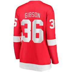 John Gibson Detroit Red Wings Fanatics Women's Home Breakaway Jersey - Red - NHL 203292090