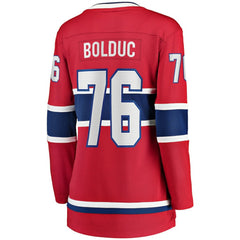 Zack Bolduc Montreal Canadiens Fanatics Women's Home Breakaway Jersey - Red - NHL 203292096