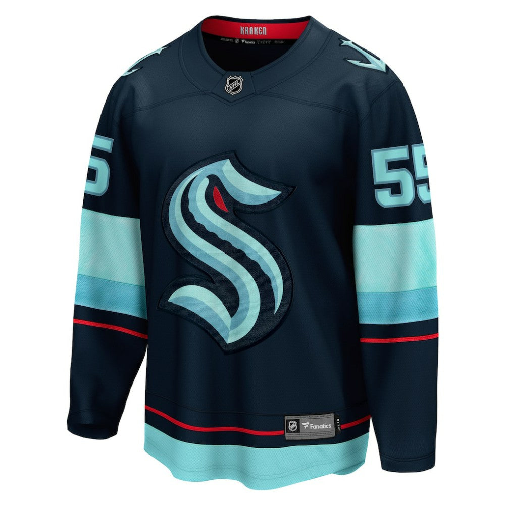 Ryan Lindgren Seattle Kraken Fanatics Home Breakaway Jersey - Deep Sea Blue - NHL 203292097