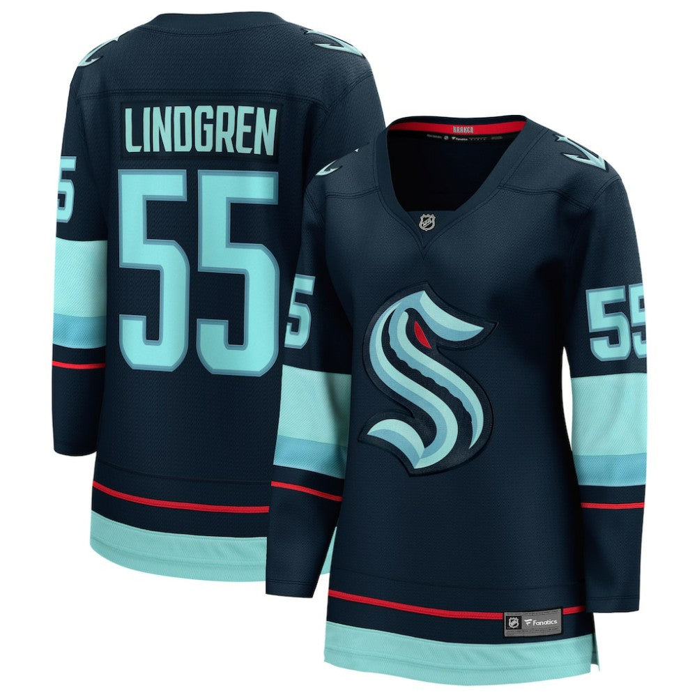 Ryan Lindgren Seattle Kraken Fanatics Women's Home Breakaway Jersey - Deep Sea Blue - NHL 203292098