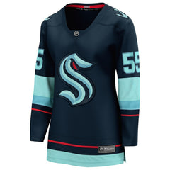 Ryan Lindgren Seattle Kraken Fanatics Women's Home Breakaway Jersey - Deep Sea Blue - NHL 203292098