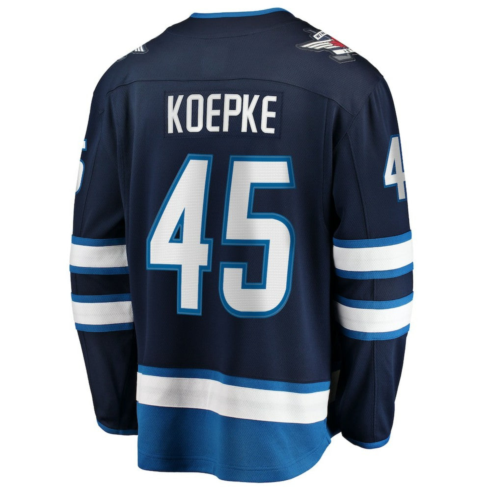 Cole Koepke Winnipeg Jets Fanatics Home Breakaway Jersey - Navy - NHL 203292099