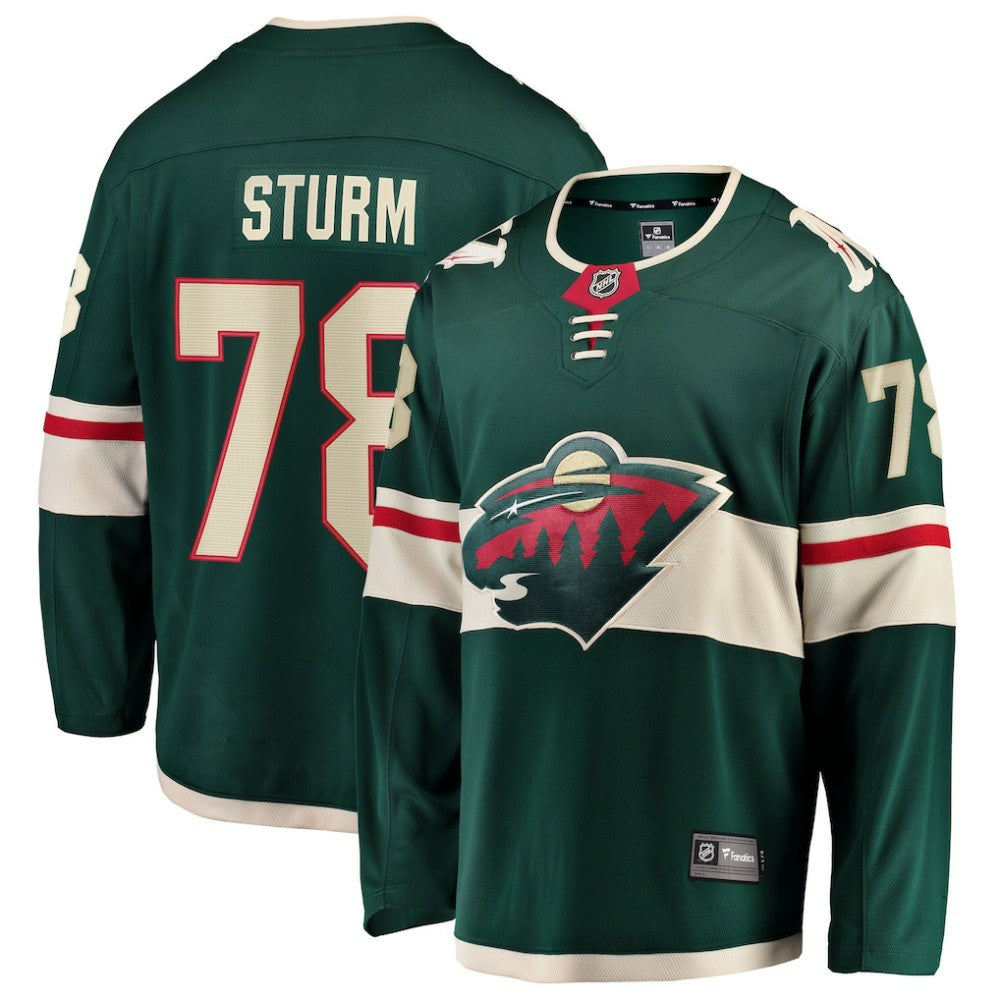 Nico Sturm Minnesota Wild Fanatics Home Breakaway Jersey - Green - NHL 203292103