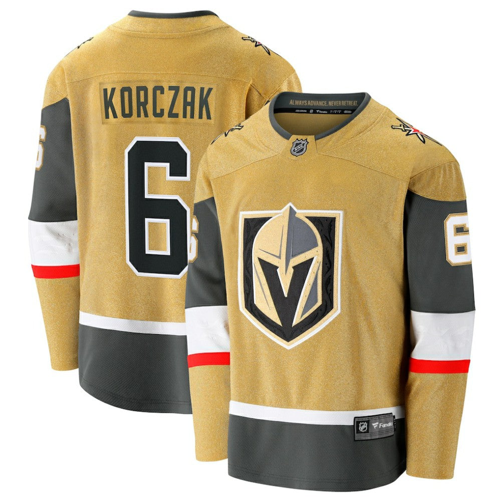 Kaedan Korczak Vegas Golden Knights Fanatics Home Breakaway Jersey - Gold - NHL 203292107