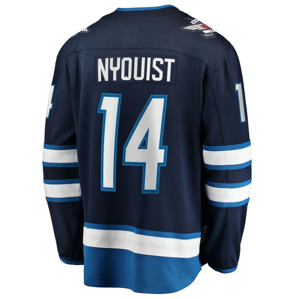 Gustav Nyquist Winnipeg Jets Fanatics Home Breakaway Jersey - Navy - NHL 203292109