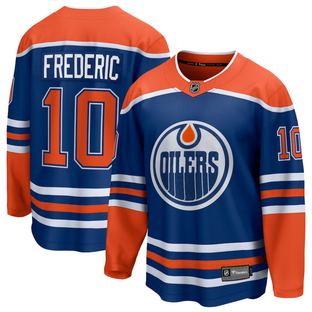 Trent Frederic Edmonton Oilers Fanatics Home Breakaway Jersey - Royal - NHL 203292111