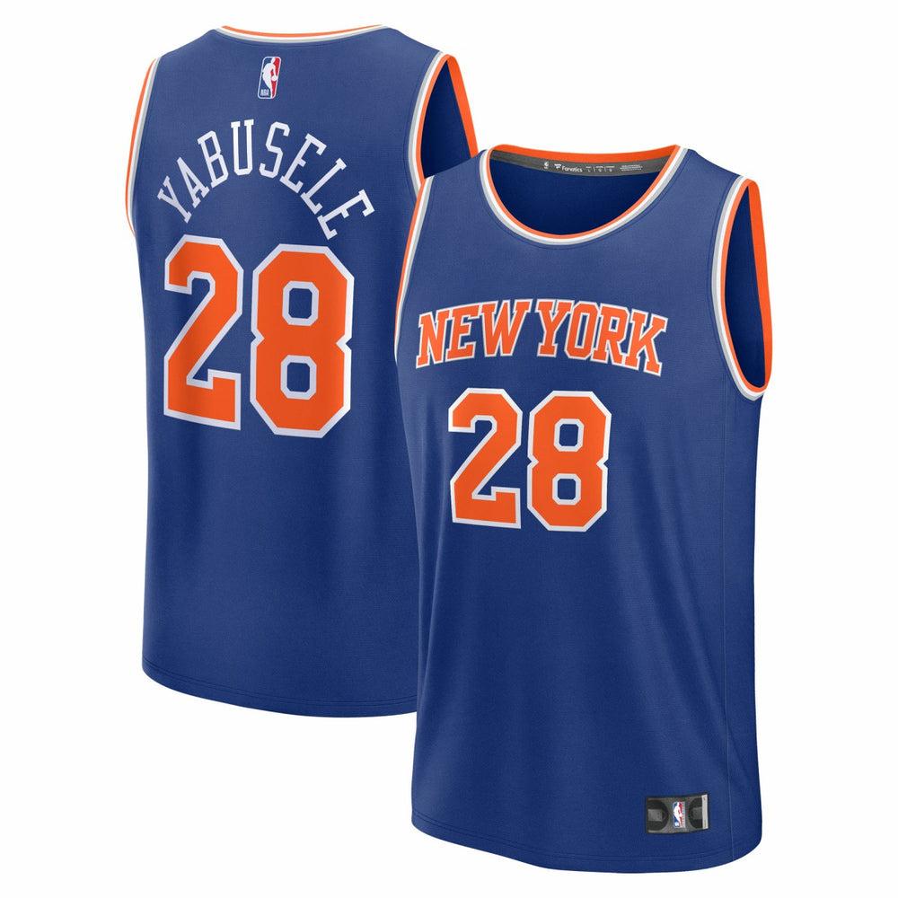 Guerschon Yabusele New York Knicks Fast Break Replica Player Jersey Icon Edition Blue | Fanatics outlet