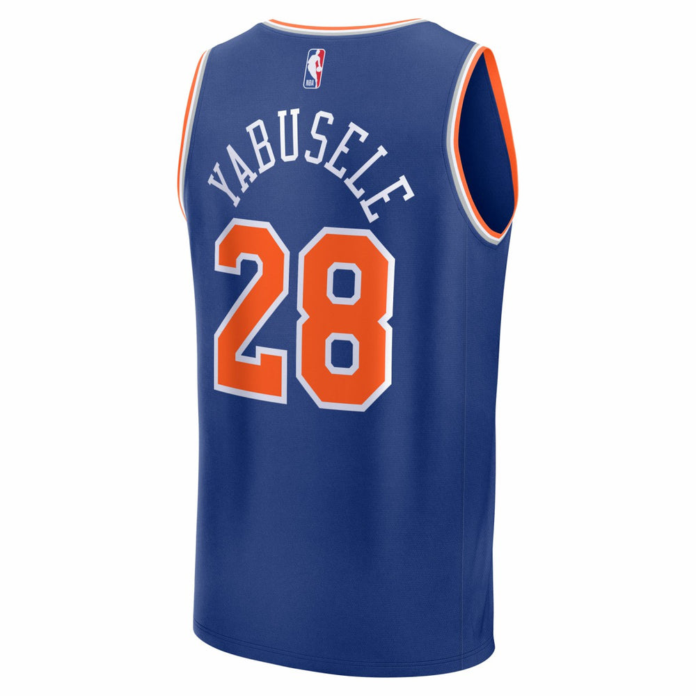 Guerschon Yabusele New York Knicks Fast Break Replica Player Jersey Icon Edition Blue | Fanatics outlet