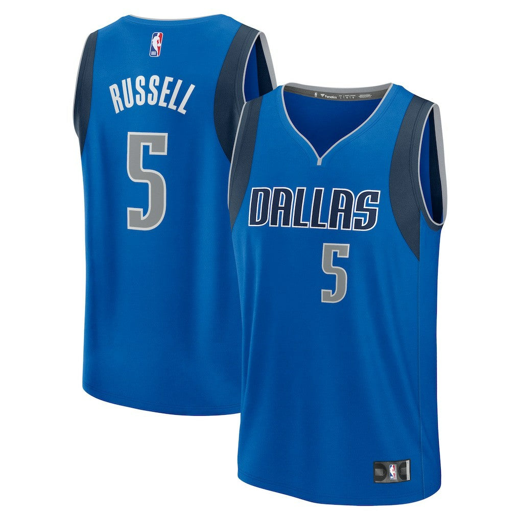 D'Angelo Russell Dallas Mavericks Fast Break Replica Player Jersey for sale Icon Editi- Blue | Fanatics for sale