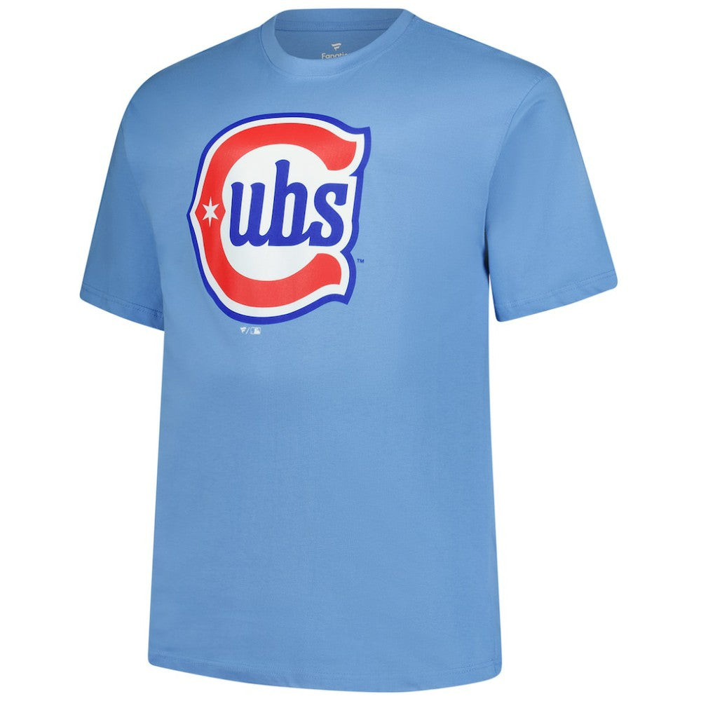 Pete Crow-Armstrong Chicago Cubs Fanatics Big & Tall Name & Number T-Shirt - Light Blue - Fanatics Lifestyle