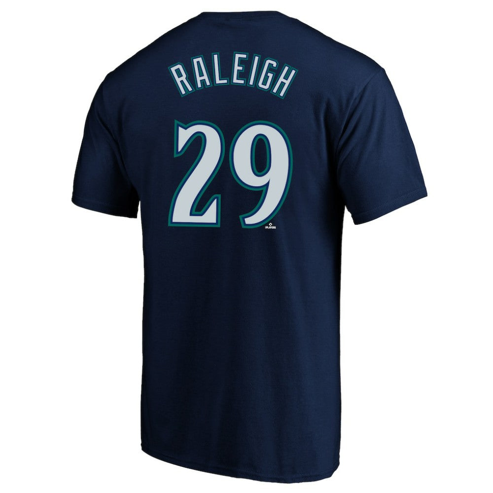 Cal Raleigh Seattle Mariners Fanatics Big & Tall Name & Number T-Shirt - Navy - Fanatics Discount