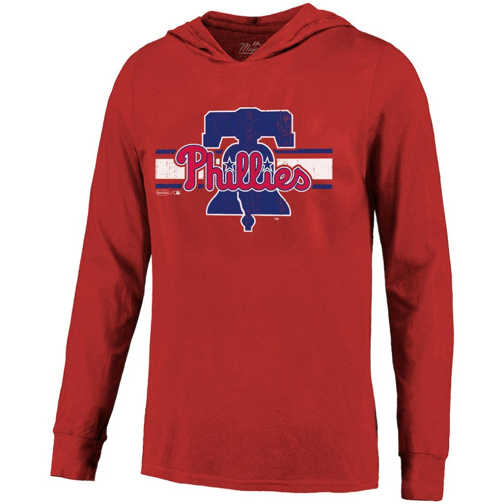 Bryce Harper Philadelphia Phillies Majestic Threads Lightweight Name & Number Hoodie - Red - MLB Sale