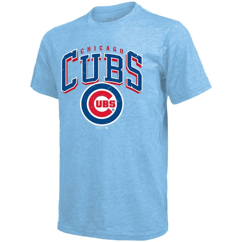 Pete Crow-Armstrong Chicago Cubs Majestic Threads Triblend Name & Number T-Shirt - Light Blue - MLB Sale