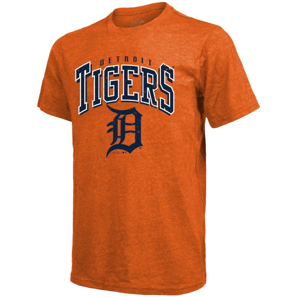 Tarik Skubal Detroit Tigers Majestic Threads Triblend Name & Number T-Shirt - Orange - MLB Sale