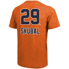Tarik Skubal Detroit Tigers Majestic Threads Triblend Name & Number T-Shirt - Orange - MLB Sale