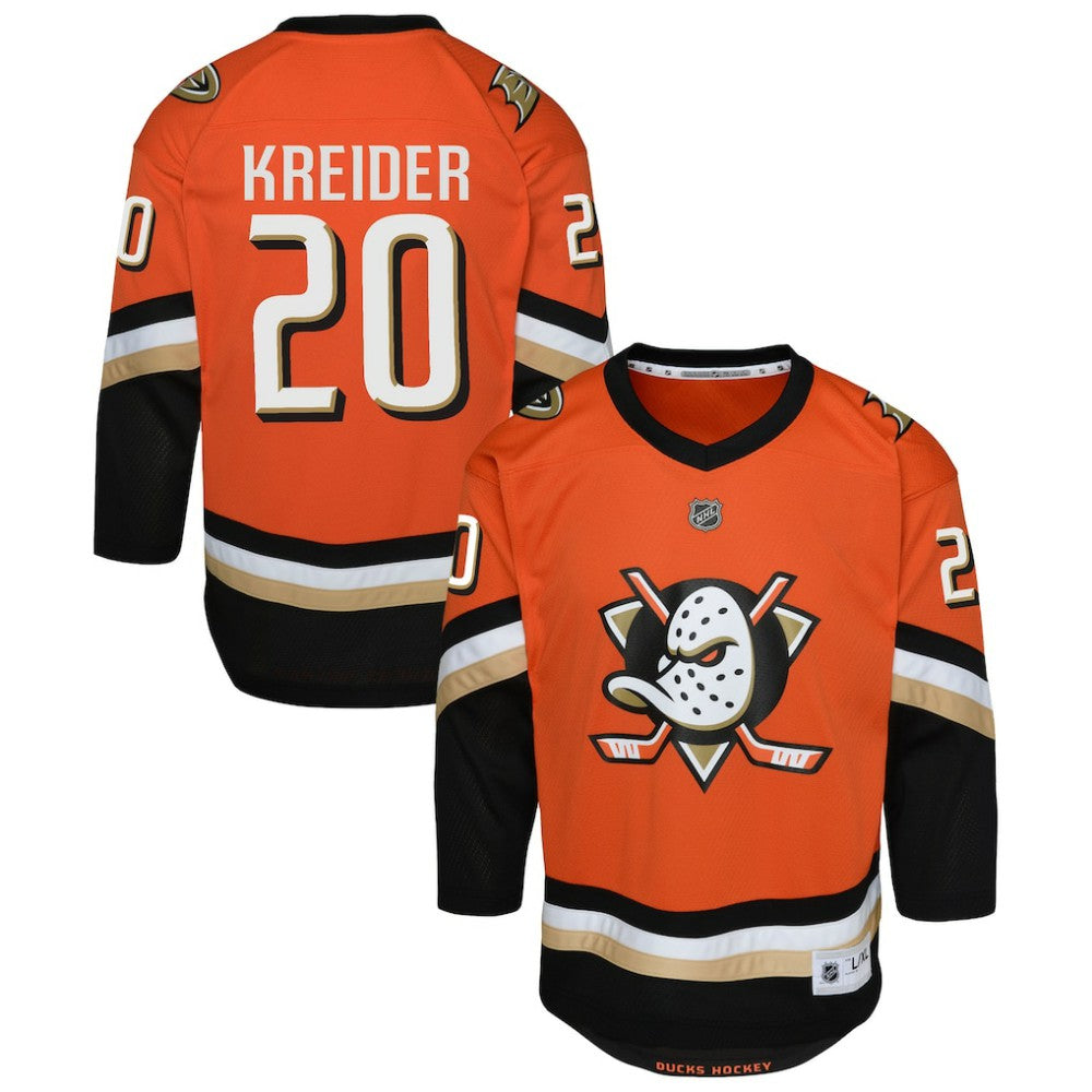 Chris Kreider Anaheim Ducks Outerstuff Youth Home Replica Jersey - Orange - NHL 203292988