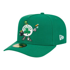 Boston Celtics Injection Cartoon Logo A-Frame 59FIFTY Fitted Hat Kelly Green | New Era Lifestyle