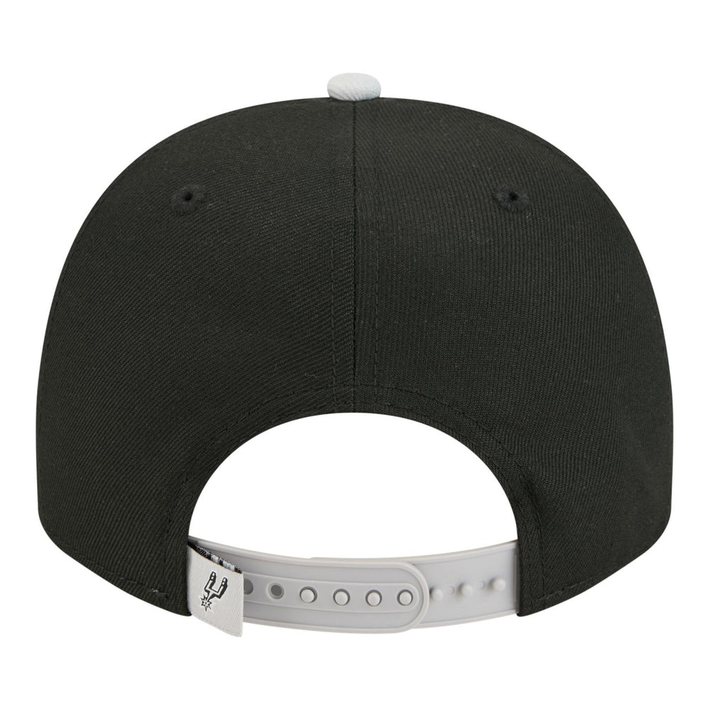 San Antonio Spurs Injection Cartoon Logo A-Frame 9FIFTY Adjustable Hat Black | New Era Near Me