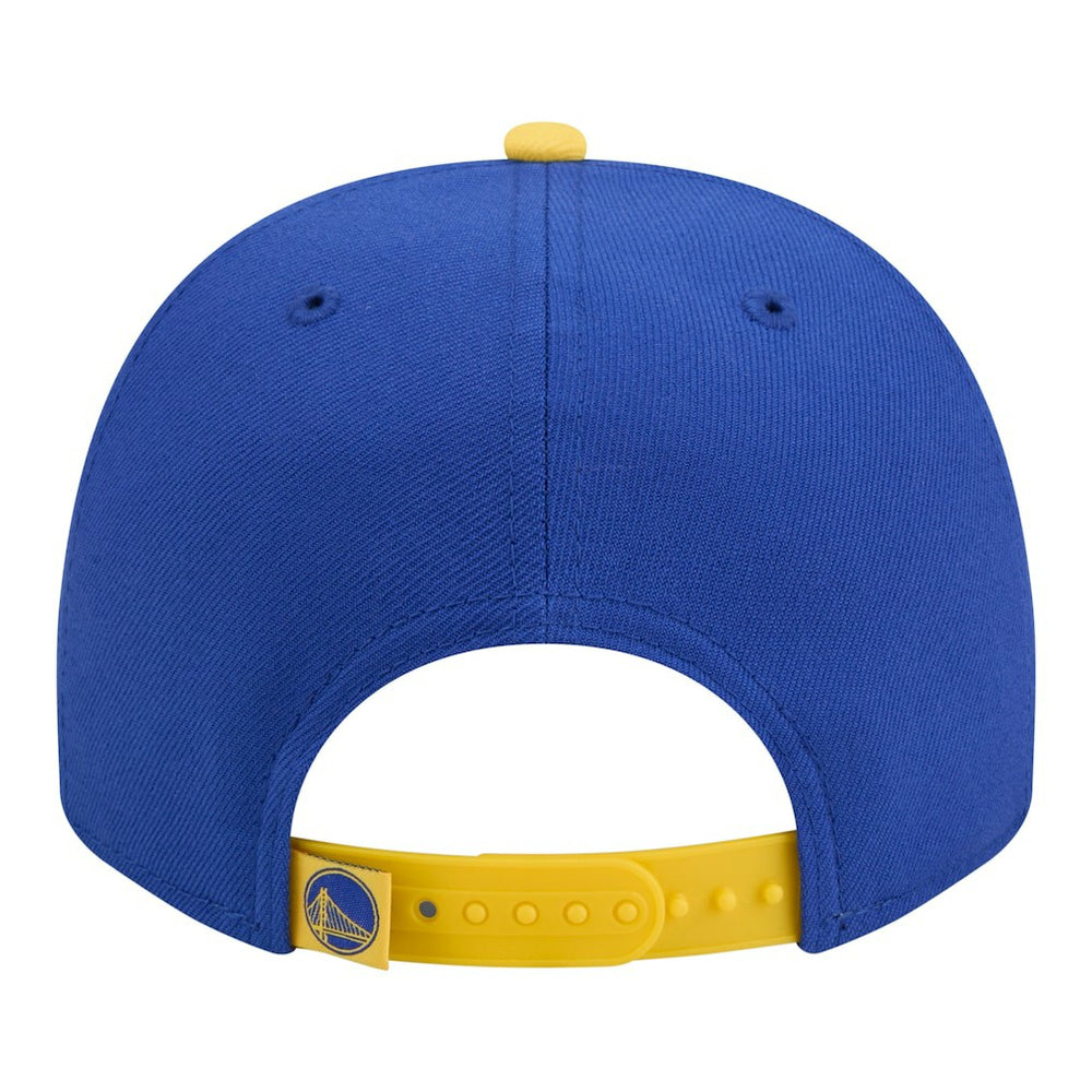Golden State Warriors Injection Cartoon Logo A-Frame 9FIFTY Adjustable Hat for sale Royal | New Era
