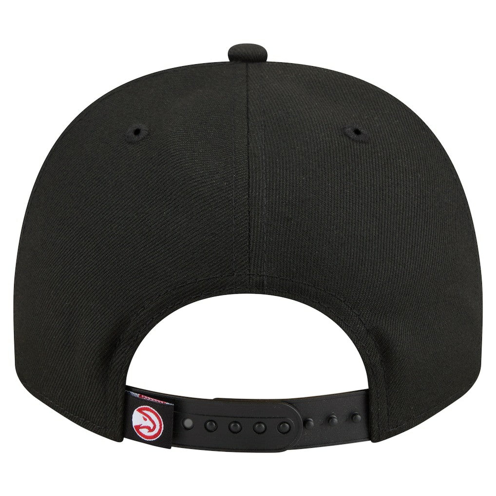 Atlanta Hawks Injection Cartoon Logo A-Frame 9FIFTY Adjustable Hat Black | New Era for sale