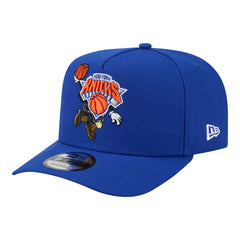 New York Knicks Injection Cartoon Logo A-Frame 9FIFTY Adjustable Hat Blue | New Era online