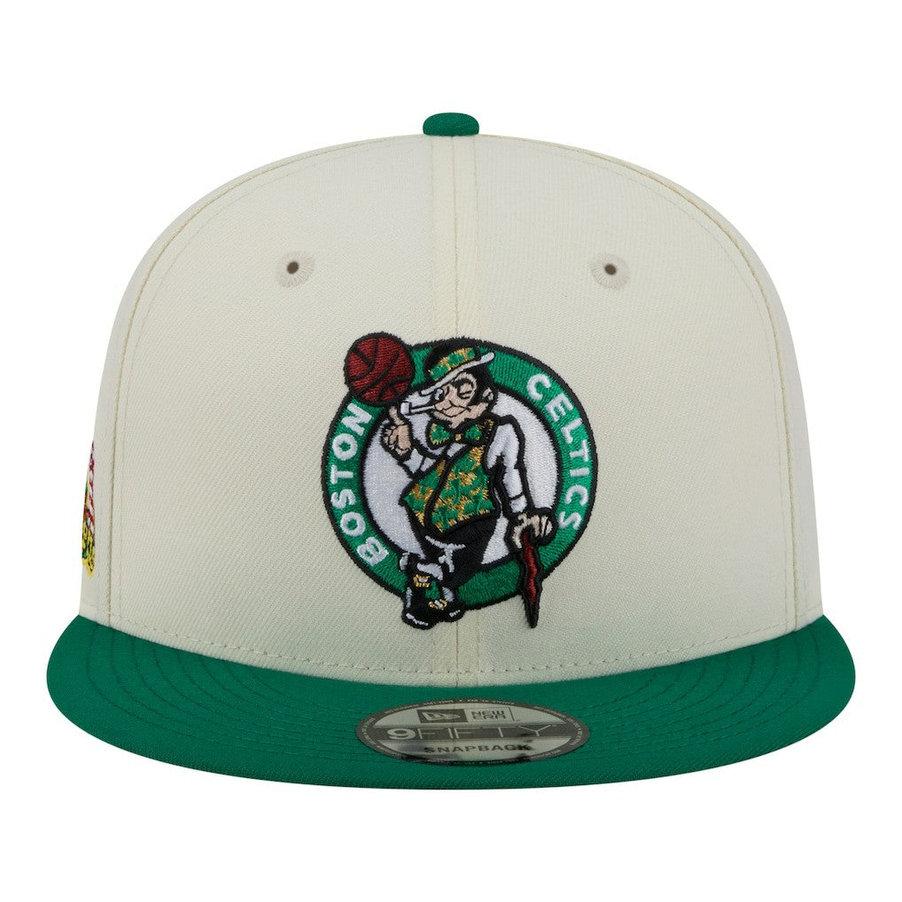 Boston Celtics Injection Localized 9FIFTY Snapback Hat White | New Era for sale