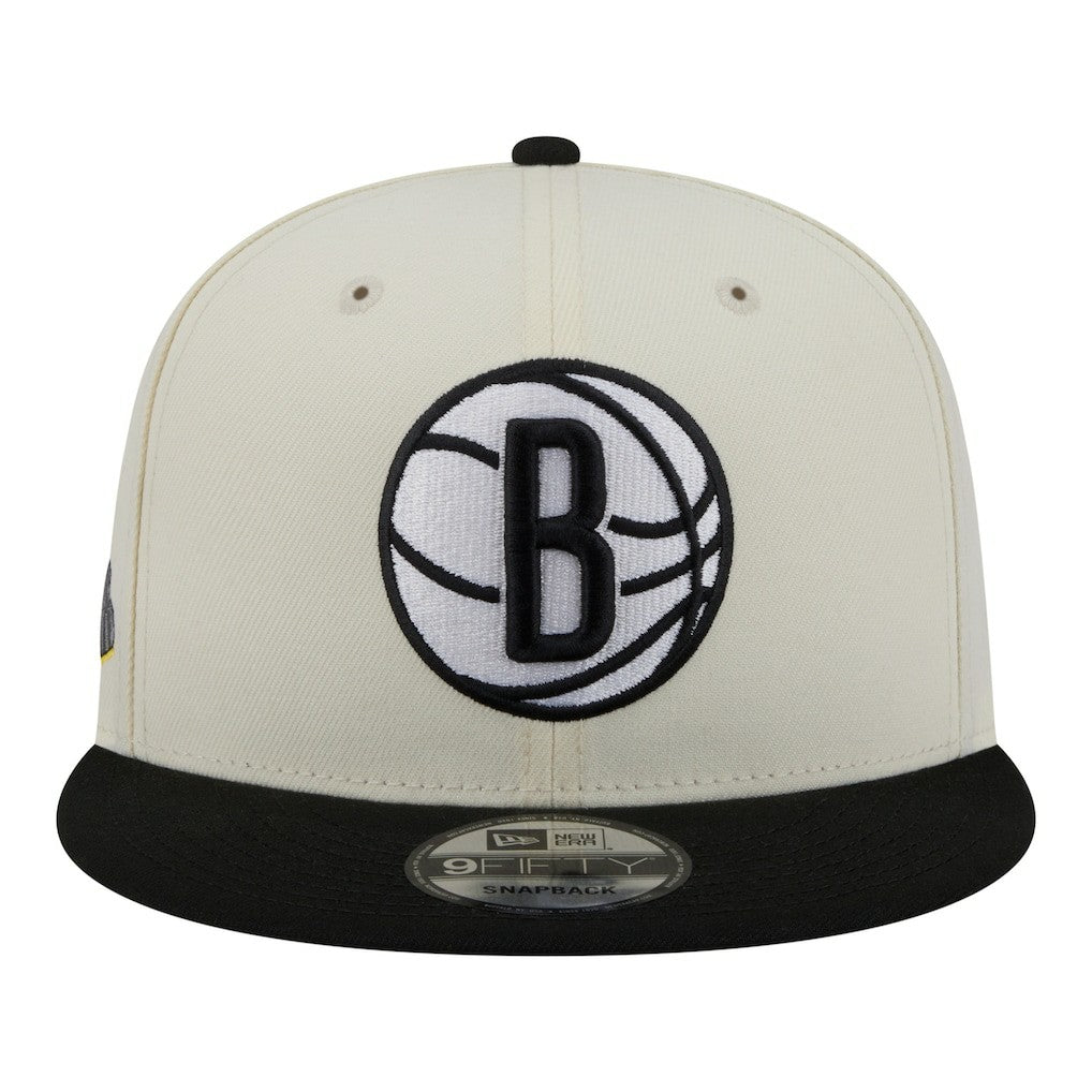 Brooklyn Nets Injection Localized 9FIFTY Snapback Hat White | New Era