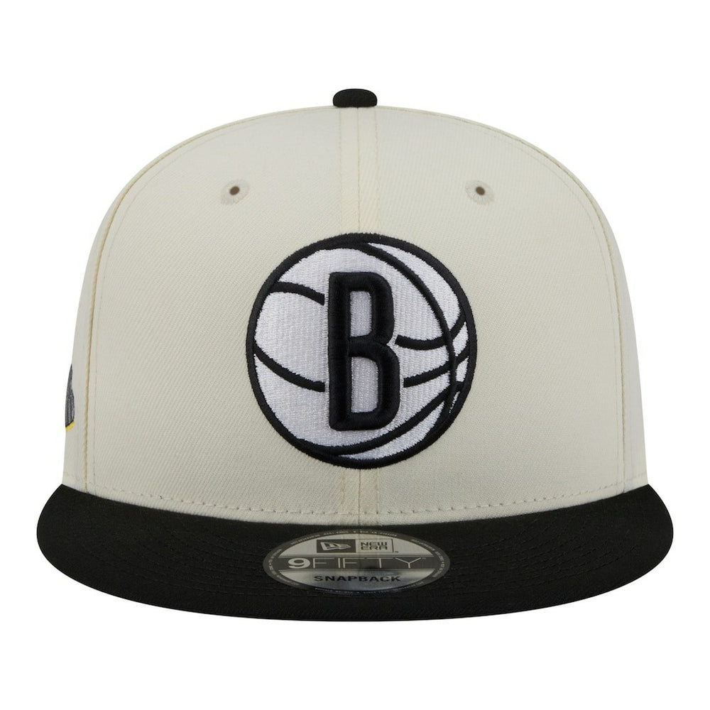 Brooklyn Nets Injection Localized 9FIFTY Snapback Hat White | New Era