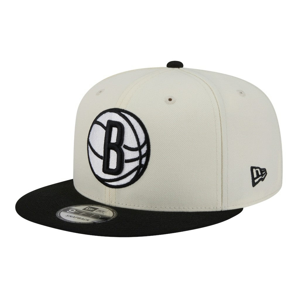 Brooklyn Nets Injection Localized 9FIFTY Snapback Hat White | New Era