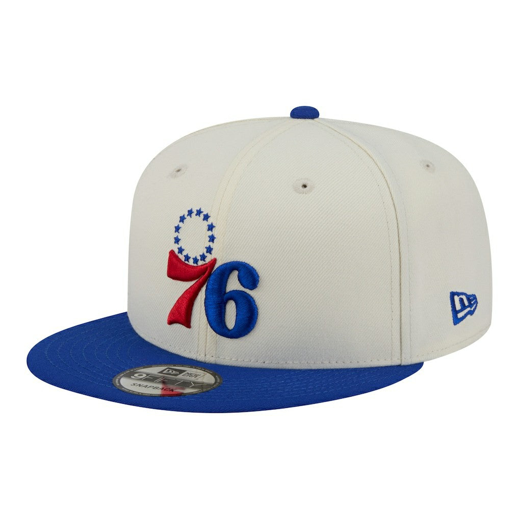 Philadelphia 76ers Injection Localized 9FIFTY Snapback Hat White | New Era Lifestyle
