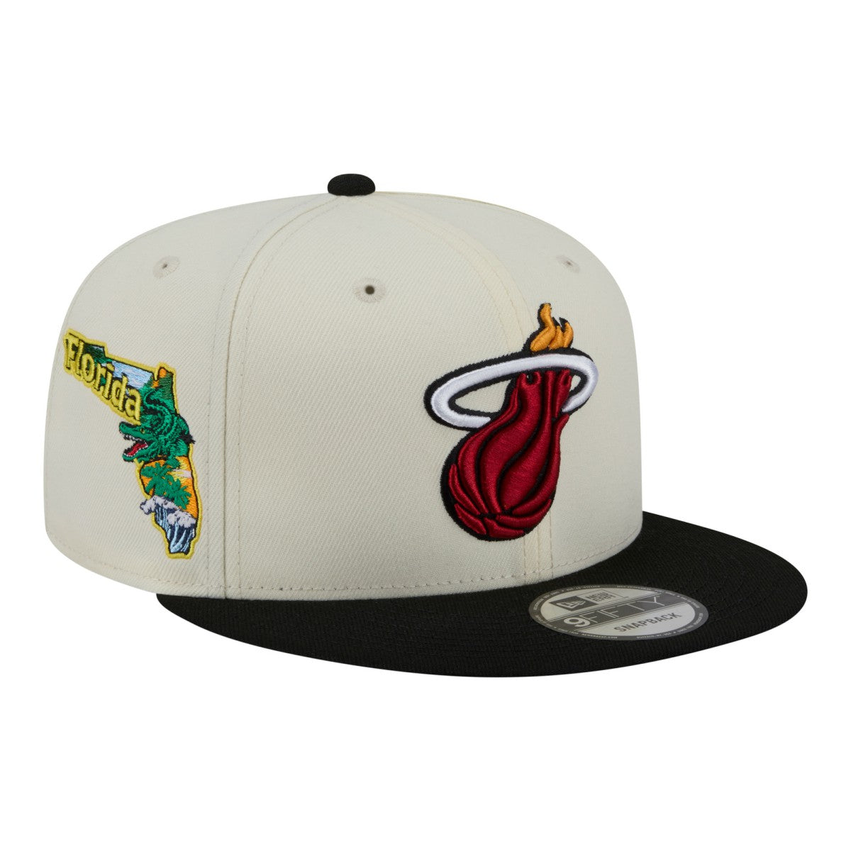 Miami Heat Injection Localized 9FIFTY Snapback Hat White | New Era US
