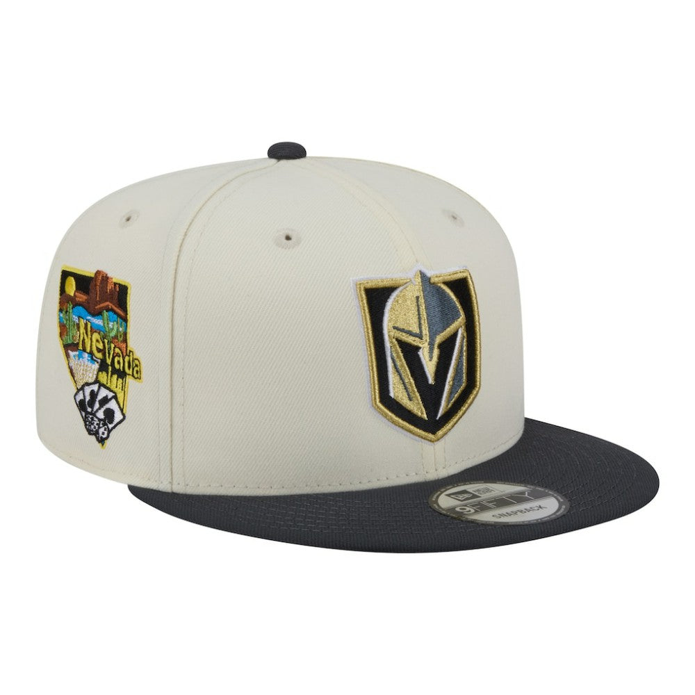 Vegas Golden Knights New Era Injection Localized Two-Tone 9FIFTY Snapback Hat - White/Charcoal - NHL 203293136