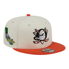Anaheim Ducks New Era Injection Localized Two-Tone 9FIFTY Snapback Hat - White/Orange - NHL 203293137