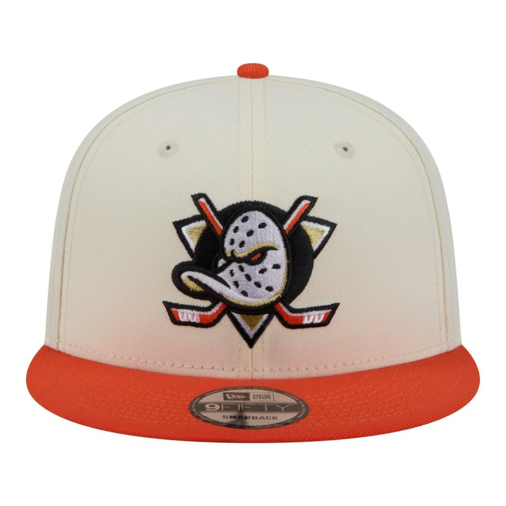 Anaheim Ducks New Era Injection Localized Two-Tone 9FIFTY Snapback Hat - White/Orange - NHL 203293137