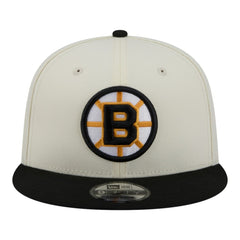 Boston Bruins New Era Injection Localized Two-Tone 9FIFTY Snapback Hat - White/Black - NHL 203293138