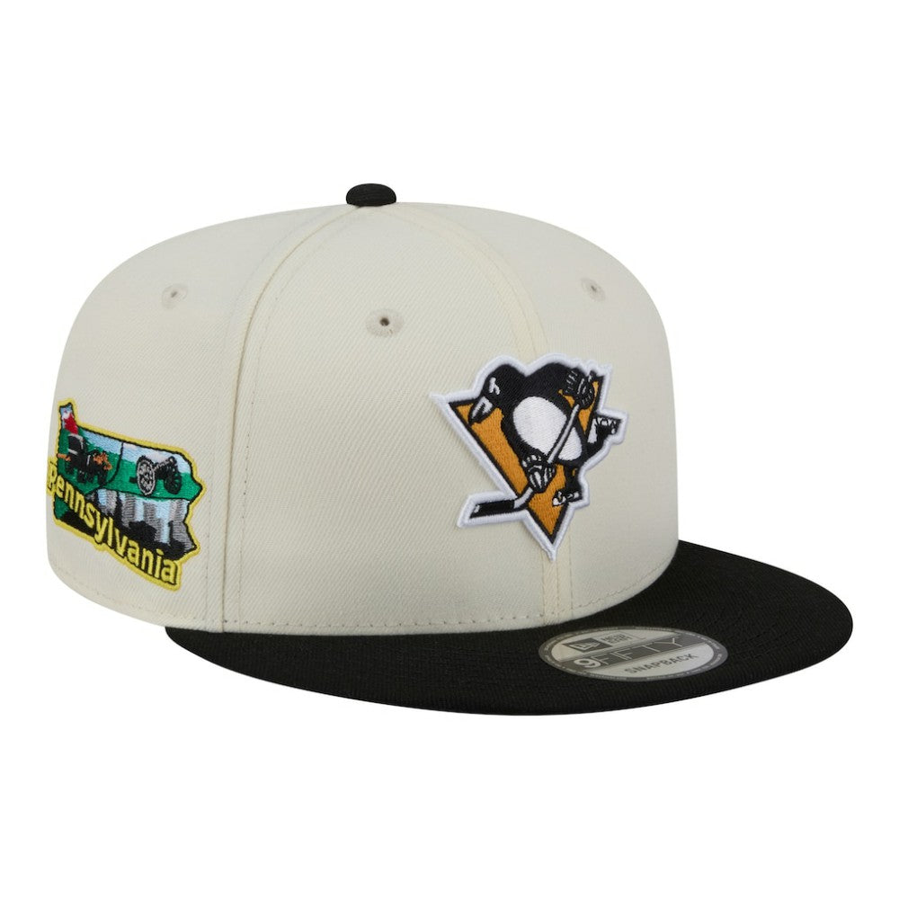 Pittsburgh Penguins New Era Injection Localized Two-Tone 9FIFTY Snapback Hat - White/Black - NHL 203293141