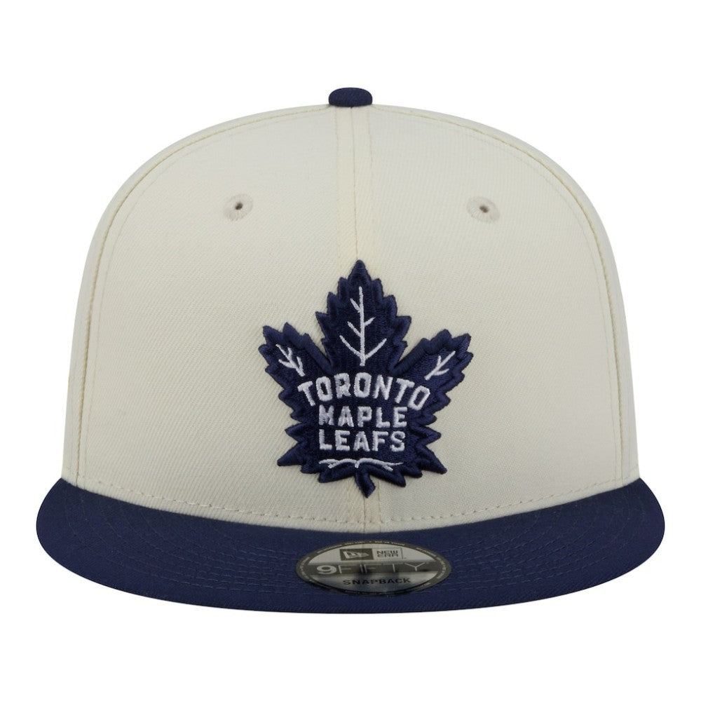 Toronto Maple Leafs New Era Injection Localized Two-Tone 9FIFTY Snapback Hat - White/Navy - NHL 203293143