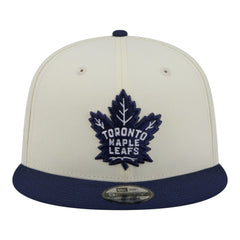 Toronto Maple Leafs New Era Injection Localized Two-Tone 9FIFTY Snapback Hat - White/Navy - NHL 203293143