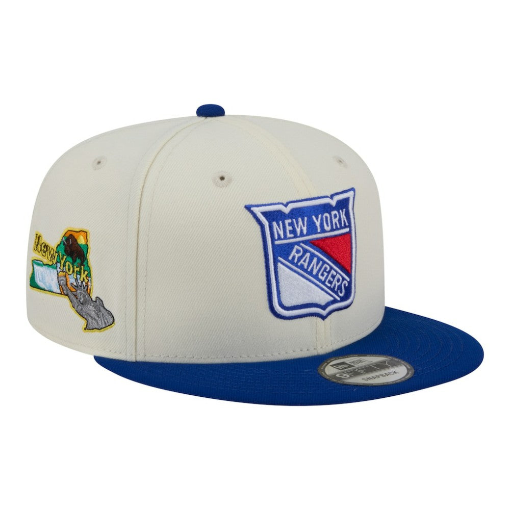 New York Rangers New Era Injection Localized Two-Tone 9FIFTY Snapback Hat - White/Blue - NHL 203293144