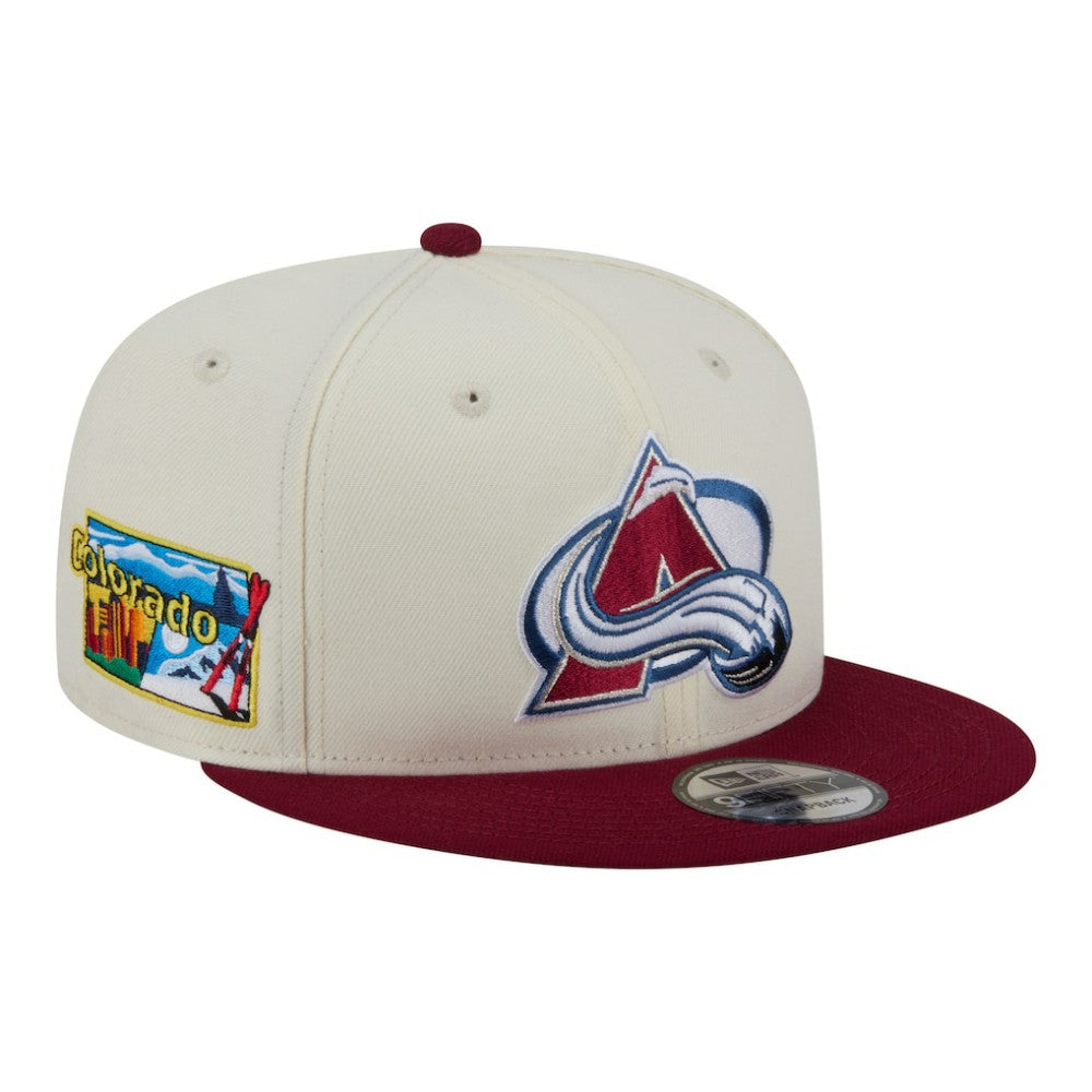 Colorado Avalanche New Era Injection Localized Two-Tone 9FIFTY Snapback Hat - White/Burgundy - NHL 203293146