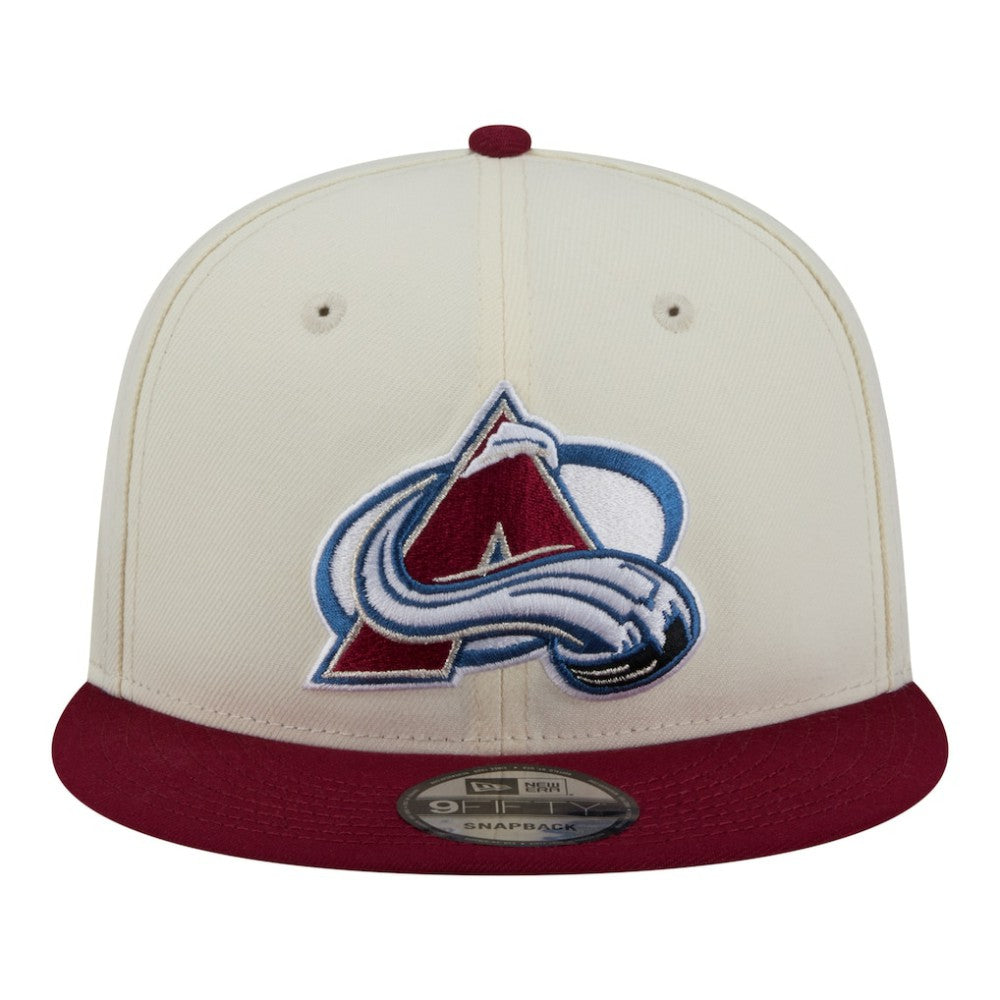 Colorado Avalanche New Era Injection Localized Two-Tone 9FIFTY Snapback Hat - White/Burgundy - NHL 203293146