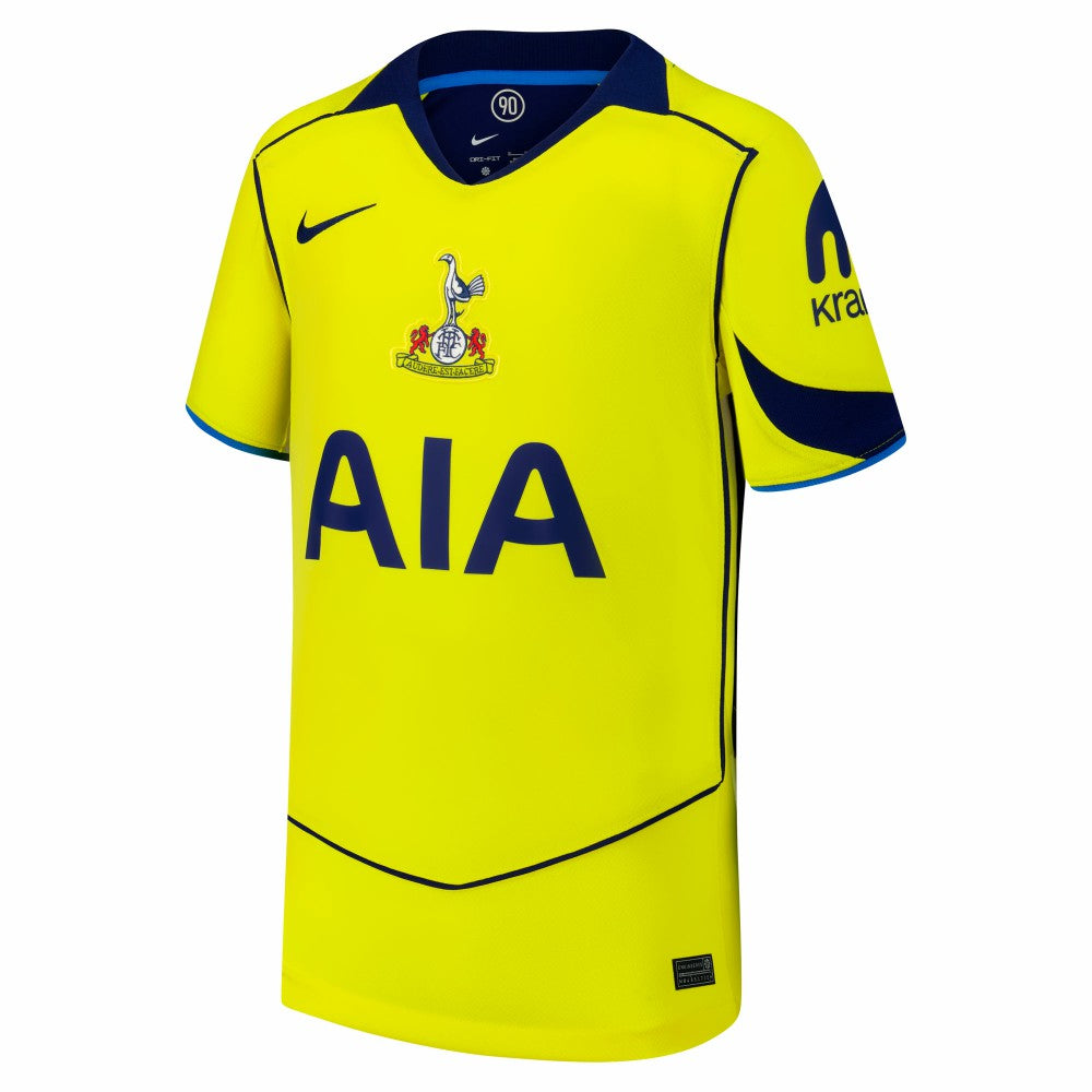 Tottenham Hotspur Youth 2025/26 Third Replica Jersey Yellow - Nike cheap